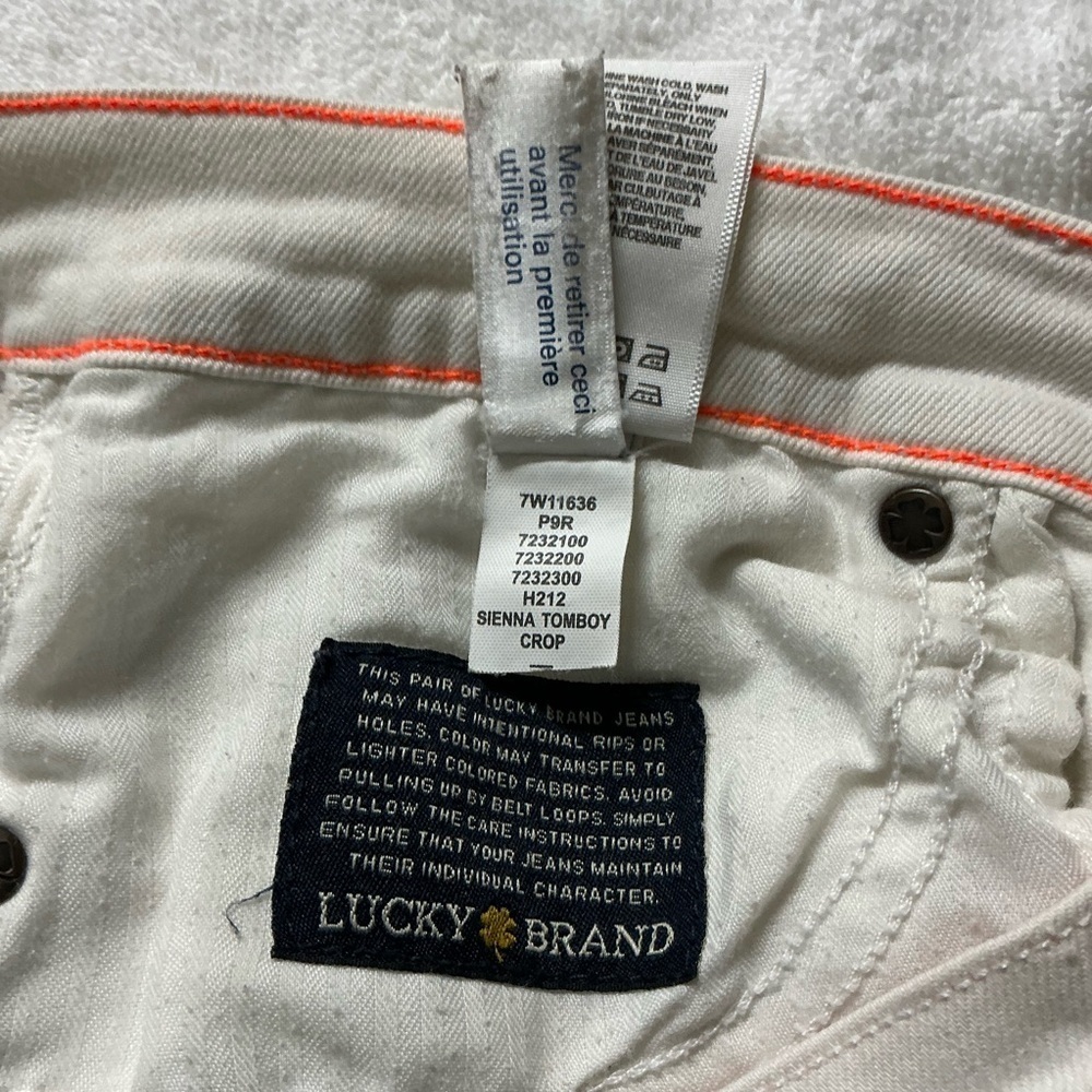 Lucky Brand White Sienna Tomboy Crop Jeans - Picture 7 of 9